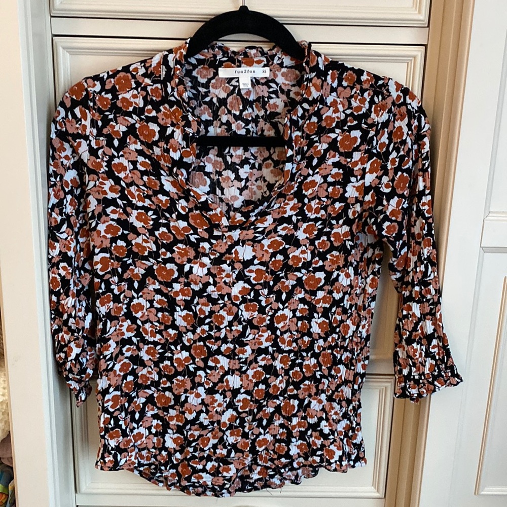 Fun to fun, XS, 3/4 sleeved blouse